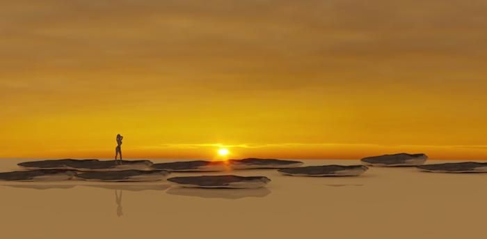 Golden Horizon – Sunset Environment
