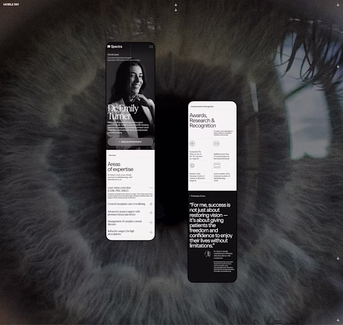 Designing a landing page for