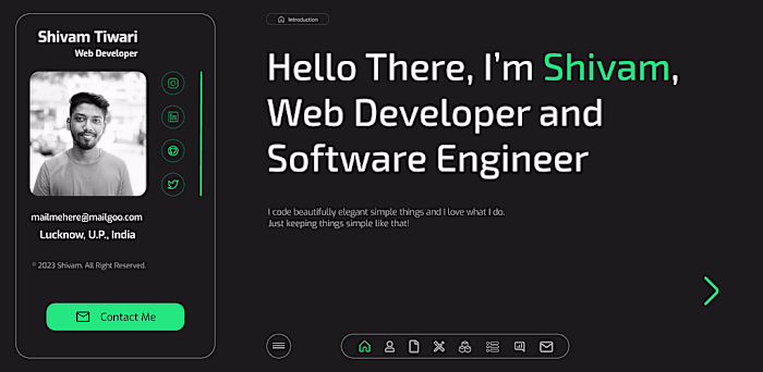 Web Developer Portfolio Design
