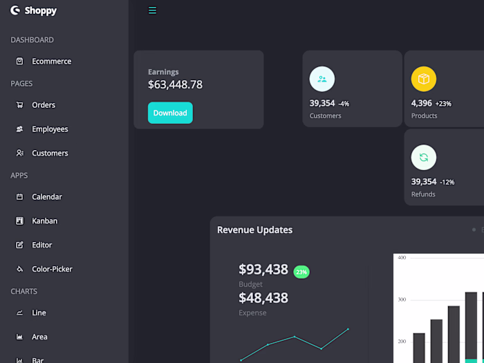 React Admin Dashboard