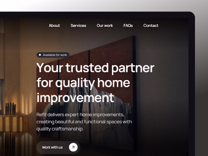 Renovation Services Website UX Redesign