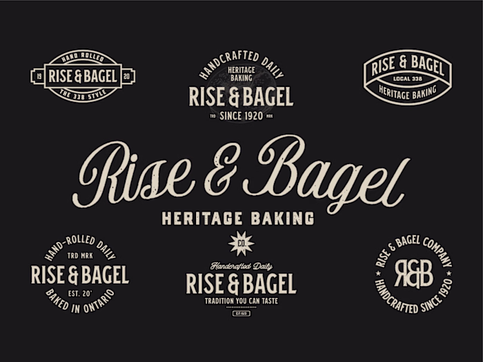 Heritage Bagel Shop Branding & Logo Design