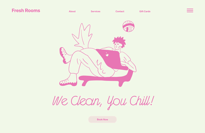 Identity / Illustrations for Fresh Rooms Cleaning