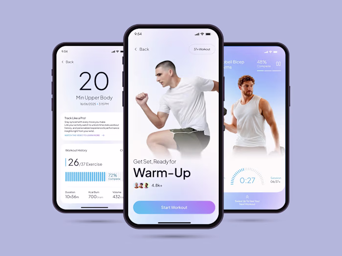 Built similar fitness-style mobile experiences