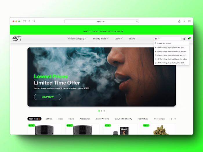 Weed.com – Cannabis Infused E-commerce