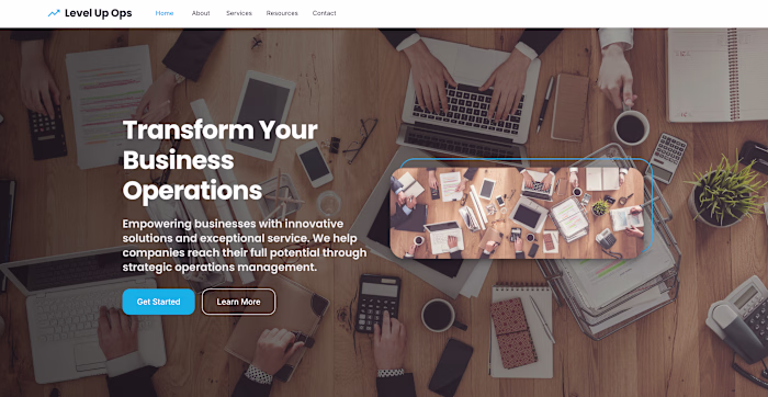 React Website for Real Estate Operations Company