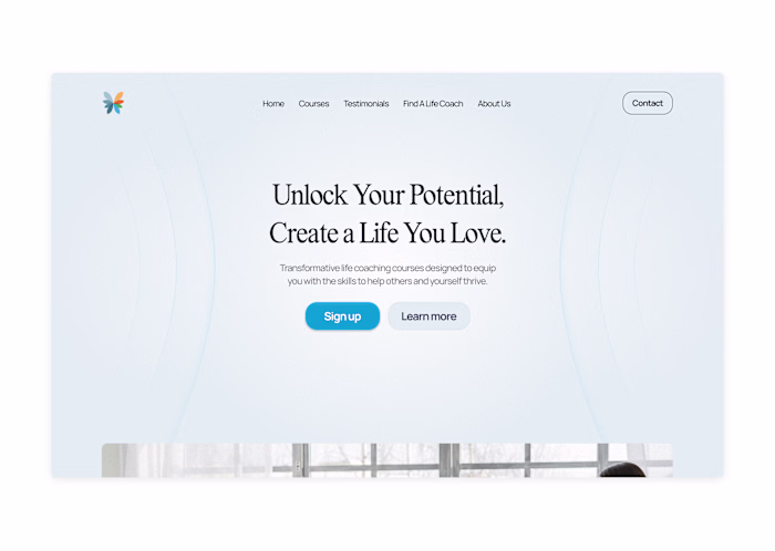 🦋 Life Coaching - Landing Page Redesign 