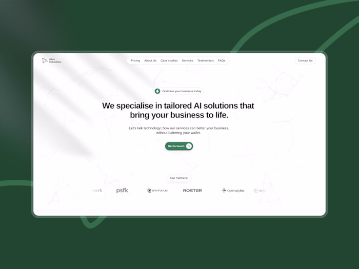 Case Study: Alive Industries Website Redesign
Duration: 3 weeks