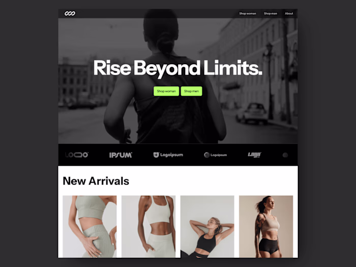 E-commerce template for Brands