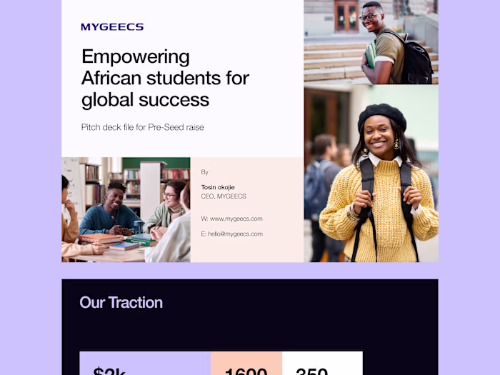 MYGEEC Pitchdeck Design