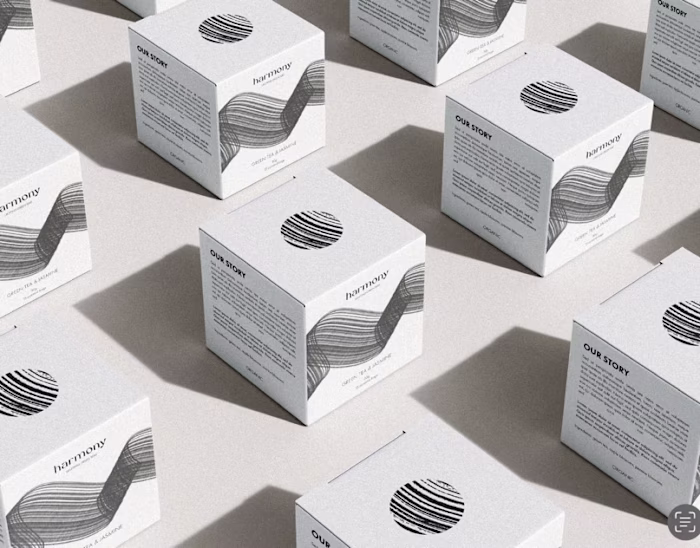 Harmony - Green Tea Brand Identity Design 