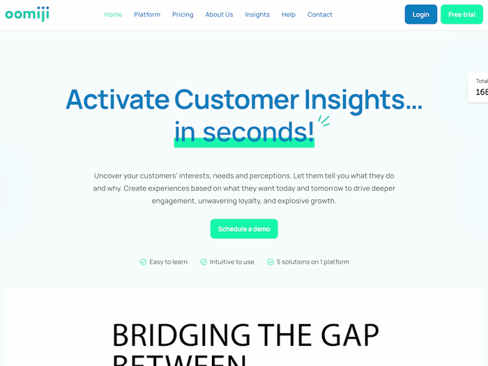 Oomiji Website Design Project