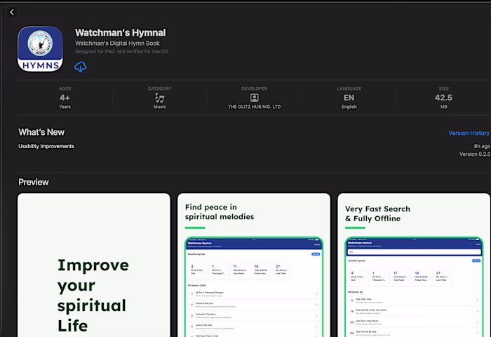 Watchman's Hymnal: A Digital Hymn Book App