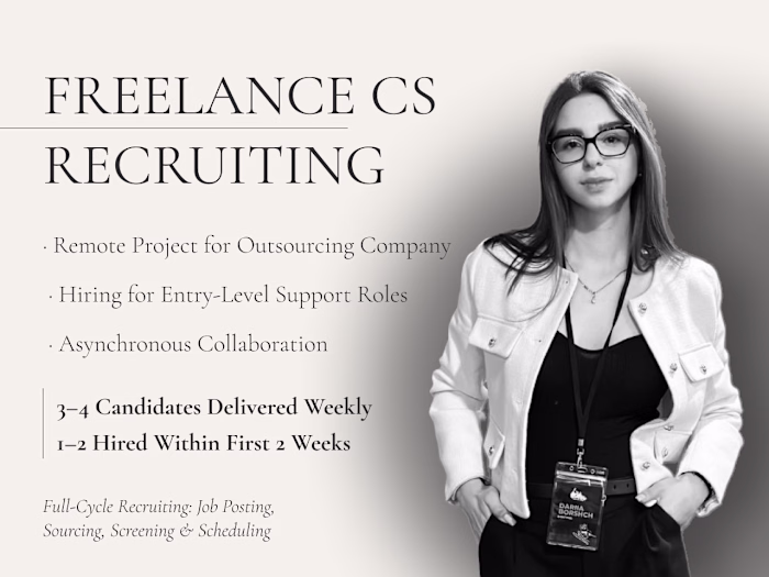 Freelance Recruiting for Outsourcing Company