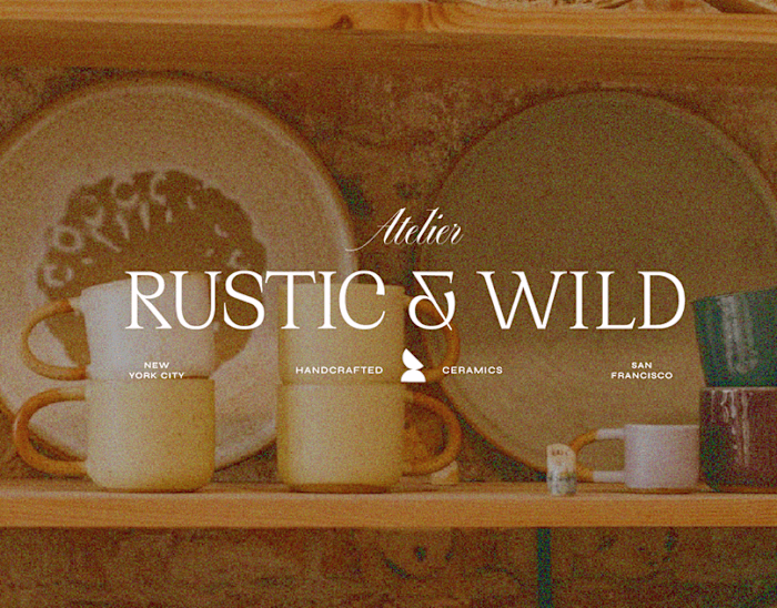 A vintage brand + website for a pottery & ceramics studio