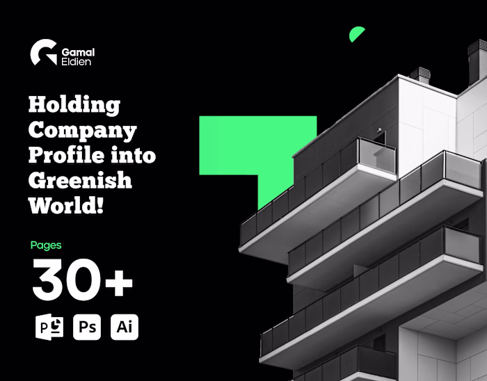 Saudi Company Profile | Powerpoint | Green & Black