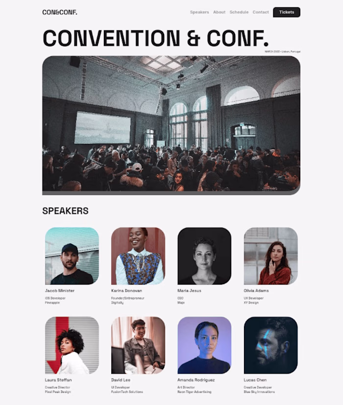 Con&Conf - Events Website 