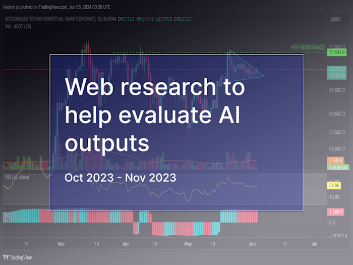 Web research to help evaluate AI outputs