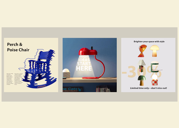 Furniture store instagram posts