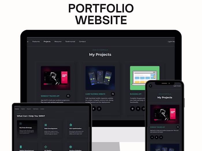 Portfolio  – Showcasing a Full-Stack Developer’s Expertise