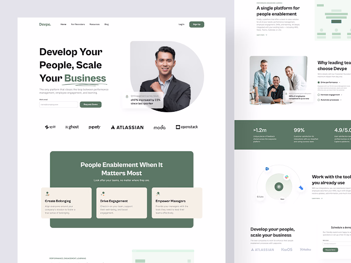 Devpe. - Landing Page :: Behance