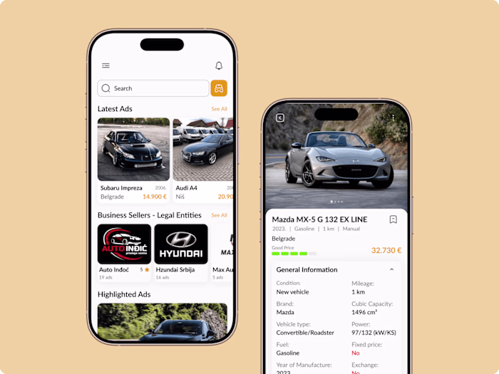 Redesigning Polovni Automobili for an enhanced user experience