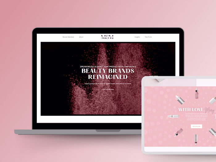 Website Design for Beauty Consultant