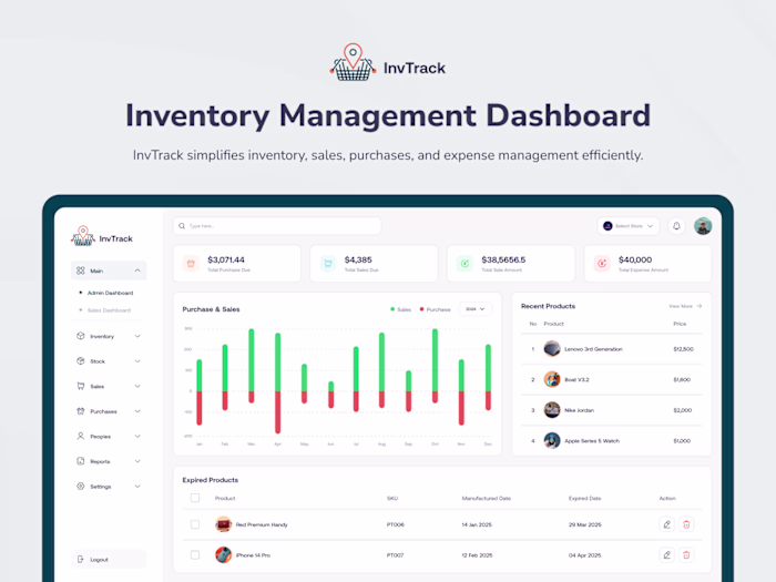 InvTrack - Inventory Management System