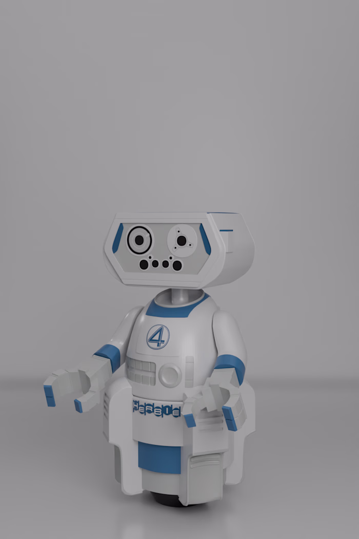 Custom Herbie LEGO-style 3D Model Design for 3D Printing