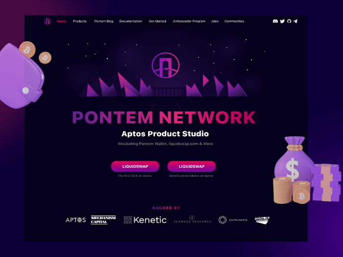 Pontem Network Ui Design #Crypto