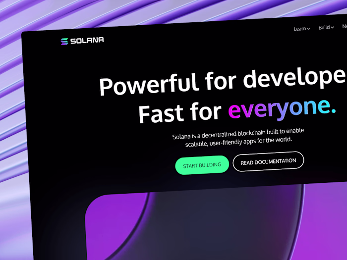 Solana Landing Page - Concept