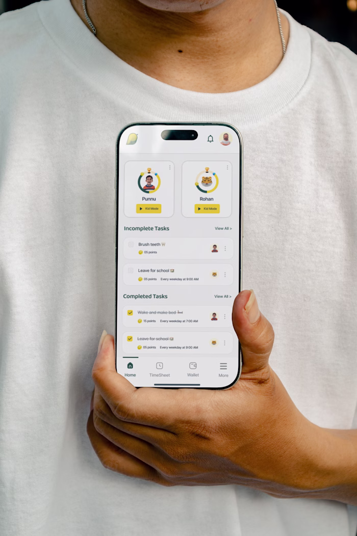 Parental Control App Design