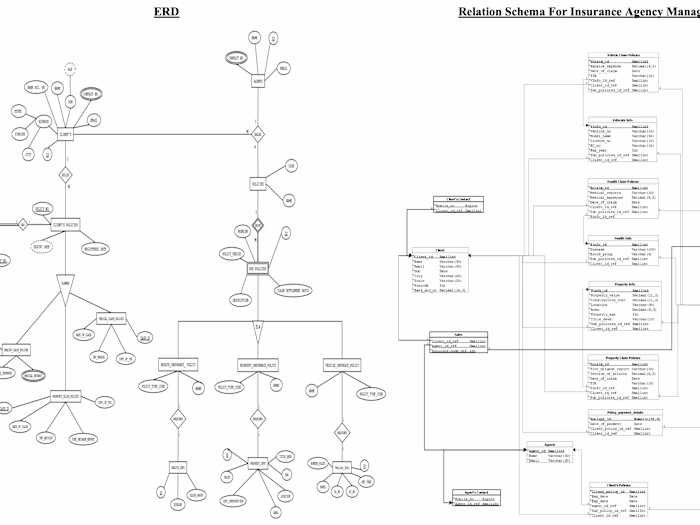 Database Design for a Insurance Company