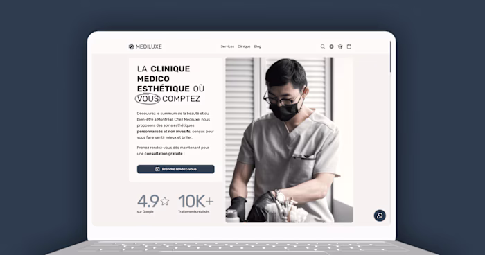 Mediluxe | Website redesign
