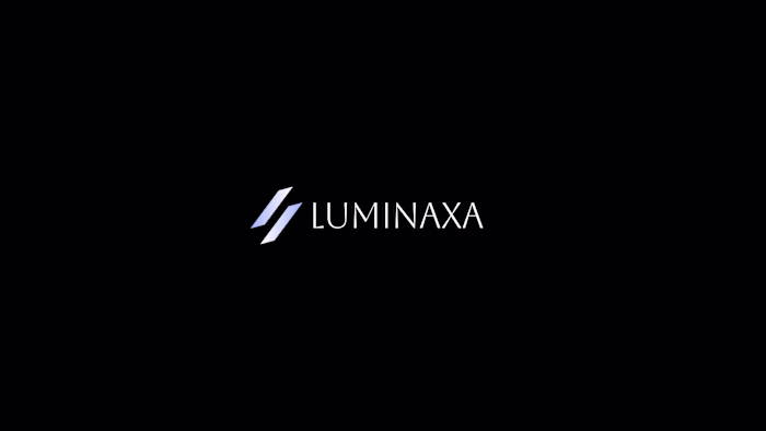 LUMINAXA Modern, minimal logo design focused on clarity, bal...