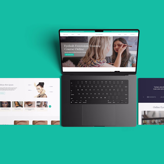WIreframes, UX/UI Design and Figma to HTML & SCSS - Keep Beauty