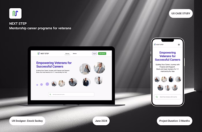 NEXT STEP. Career mentorship program for veterans :: Behance