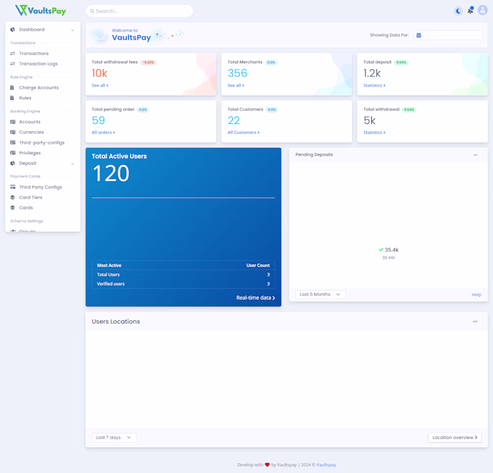 VaultsPay Fintech Platform Development