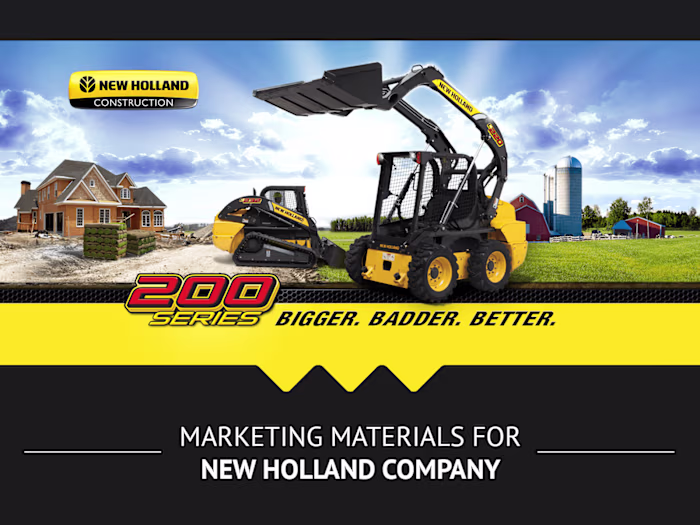 New Holland. Marketing materials. Home page update.