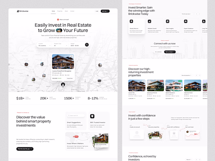 Real Estate Home Page Design 🏡 We’re excited to share our l...