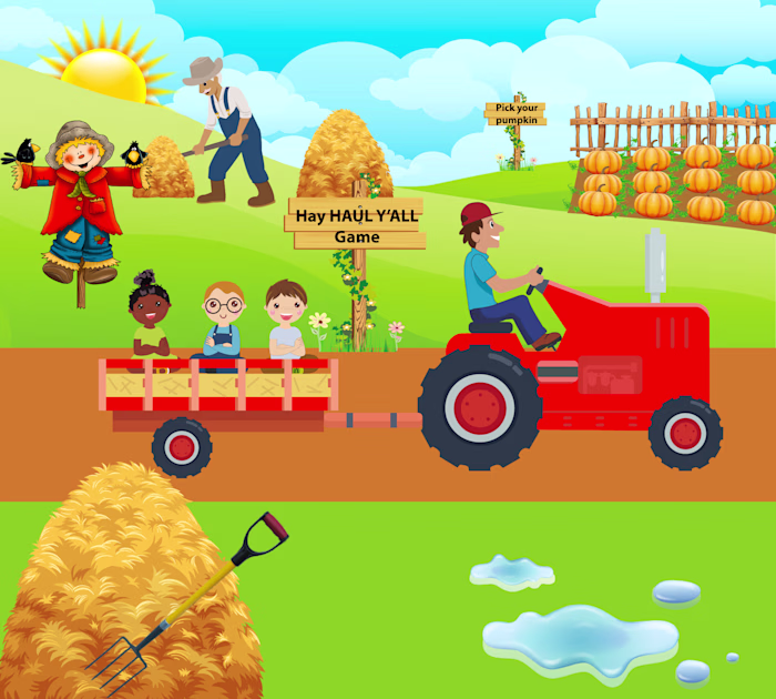 Just wrapped up this vibrant illustrated scene for a childre...
