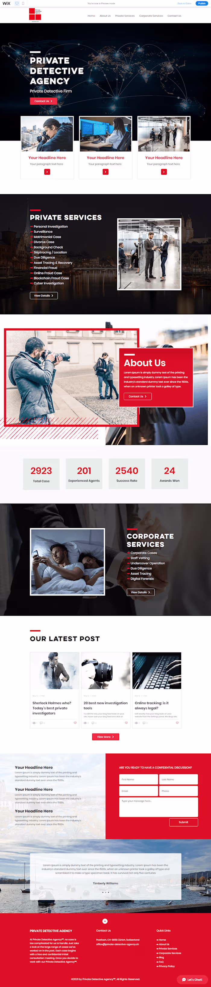 Private Detective Firm