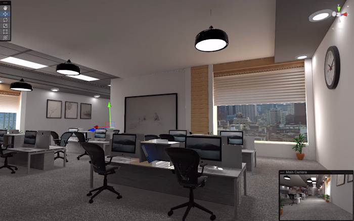 Office Room 3D Model for Mobile Optmized Game :: Behance