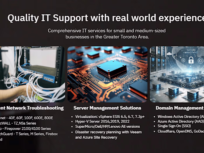 Fast IT Services & Support in Greater Toronto Area | Mclean IT …