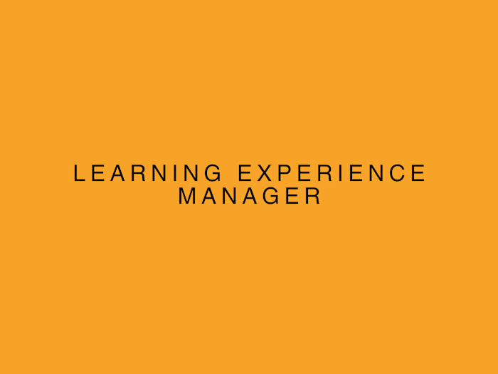 Learning Experience Manager