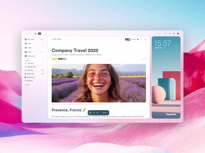 Superlist (Early Sketches)