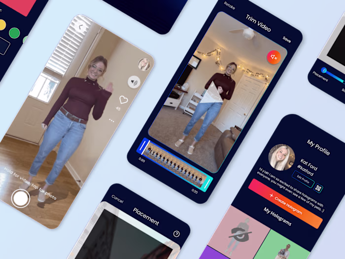 Augmented Reality Hologram Creation App