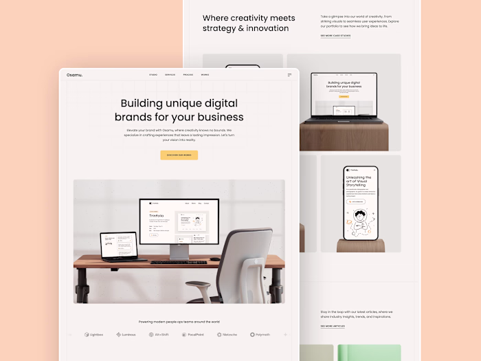 Osamu - Creative Agency Framer Template
