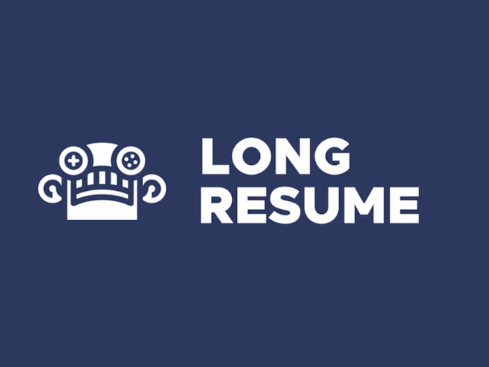 LongResume - logo design & animation