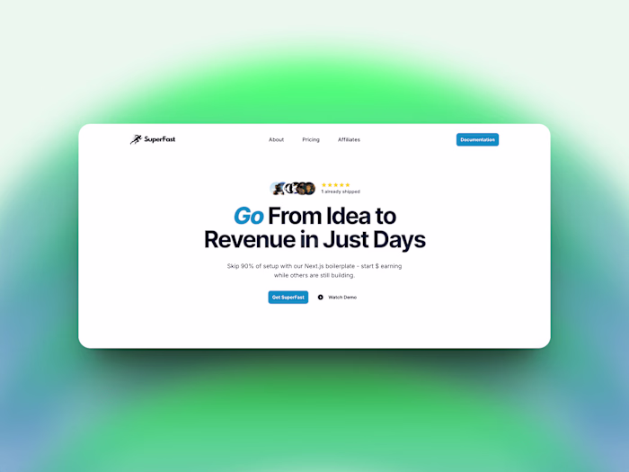 Go From Idea to Revenue in Just Days